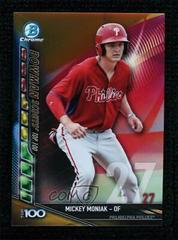 Mickey Moniak [Gold Refractor] Baseball Cards 2017 Bowman Scouts' Top 100 Prices