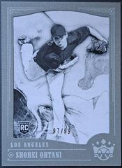 Shohei Ohtani [Black and White Gray Frame] #73 Baseball Cards 2018 Panini Diamond Kings Prices