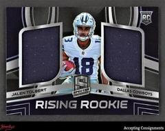 Jalen Tolbert Football Cards 2022 Panini Spectra Rising Rookie Materials Prices