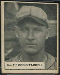 Bob O'Farrell #115 Baseball Cards 1936 World Wide Gum Prices