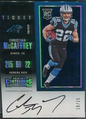 Christian McCaffrey [Autograph Playoff Ticket] #311 Football Cards 2017 Panini Contenders Prices