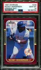 Rickey Henderson #248 Baseball Cards 1987 Donruss Opening Day Prices
