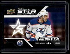 Connor McDavid Hockey Cards 2022 Upper Deck Credentials 1st Star of the Night Prices