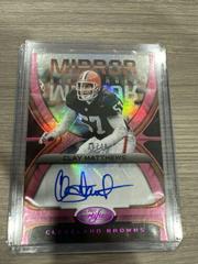 Clay Matthews Jr. [Pink] #MS-CM Football Cards 2021 Panini Certified Mirror Signatures Prices