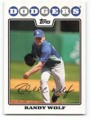 Randy Wolf #9 Baseball Cards 2008 Topps Prices