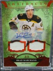 Brad Marchand [Autograph Material Orange] Hockey Cards 2020 Upper Deck Artifacts Prices