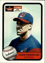 Juan Gonzalez Baseball Cards 2001 Fleer Platinum Prices