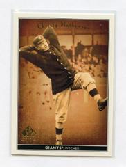 Christy Mathewson Baseball Cards 2002 SP Legendary Cuts Prices