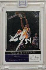 Shaquille O'Neal #TM-SON Basketball Cards 2021 Panini One and One Timeless Moments Autographs Prices