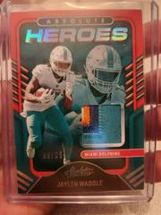 Jaylen Waddle [Silver] Football Cards 2022 Panini Absolute Heroes Memorabilia Prices
