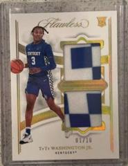 TyTy Washington Jr. [Gold] #13 Basketball Cards 2022 Panini Flawless Collegiate Prices
