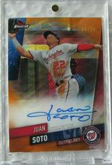 Juan Soto [Orange Wave Refractor] #FA-JS Baseball Cards 2019 Topps Finest Autographs Prices