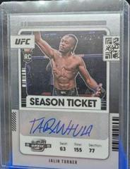 Jalin Turner Ufc Cards 2022 Panini Chronicles UFC Contenders Optic Rookie Season Ticket Autographs Prices