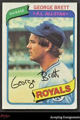 George Brett Baseball Cards 1980 Topps Prices