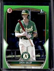 Zack Gelof [Neon Green] Baseball Cards 2023 Bowman Paper Prospects Prices