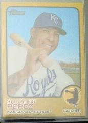 Salvador Perez [Chrome Gold Border] Baseball Cards 2022 Topps Heritage Prices