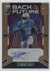 D'Andre Swift [Gold] #BFS-DAS Football Cards 2023 Panini Donruss Elite Back to the Future Signatures Prices