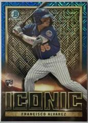 Francisco Alvarez [Blue] Baseball Cards 2023 Bowman Chrome Iconic Prices
