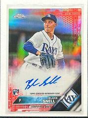 Blake Snell [Red Refractor] Baseball Cards 2016 Topps Chrome Rookie Autographs Prices