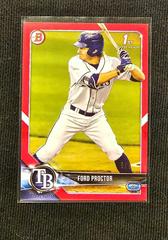 Ford Proctor [Red] #BD-105 Baseball Cards 2018 Bowman Draft Prices