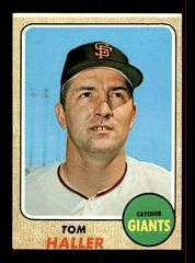 Tom Haller #185 Baseball Cards 1968 Topps Milton Bradley Prices