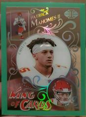 Patrick Mahomes II [Green] Football Cards 2021 Panini Illusions King of Cards Prices