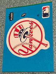 Yankees “Team Logo Sticker” Baseball Cards 1985 Fleer Stickers Prices