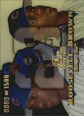 Roosevelt Brown [Row 1] Baseball Cards 1999 Flair Showcase Prices