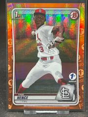 Tink Hence [Orange Foil] Baseball Cards 2020 Bowman Draft 1st Edition Prices