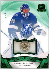 Andrei Vasilevskiy [Green Autograph Button] Hockey Cards 2020 Upper Deck The Cup Prices