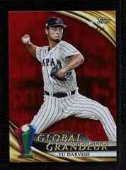 Yu Darvish [Red Hot] Baseball Cards 2023 Topps World Classic Global Grandeur Prices