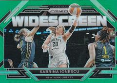 Sabrina Ionescu [Green] #2 Basketball Cards 2023 Panini Prizm WNBA Widescreen Prices