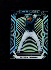 Freddie Freeman [Electric Etch Yellow] #22 Baseball Cards 2021 Panini Chronicles Obsidian Prices