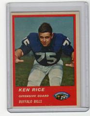 Ken Rice Football Cards 1963 Fleer Prices