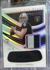 Aidan O'Connell #35 Football Cards 2023 Panini Immaculate Rookie Eye Black Jersey Prices