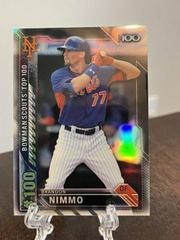 Brandon Nimmo #BTP-100 Baseball Cards 2016 Bowman Scouts' Top 100 Prices