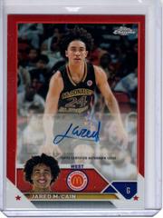 Jared McCain [Red] #CA-JM Basketball Cards 2023 Topps Chrome McDonald's All American Autographs Prices
