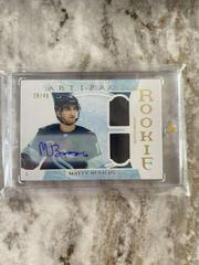 Matty Beniers [Horizontal Material Autograph Gold] Hockey Cards 2022 Upper Deck Artifacts Prices