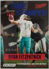 RYAN FITZPATRICK #TS-RF Football Cards 2021 Panini Prestige Time Stamped Prices