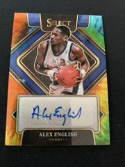 Alex English [Tie Dye Prizm] Basketball Cards 2021 Panini Select Signatures Prices