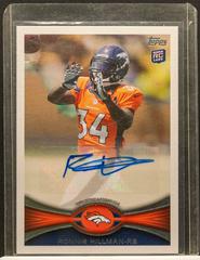 Ronnie Hillman [Autograph] #283 Football Cards 2012 Topps Prices
