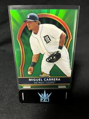 Miguel Cabrera [Green Refractor] #12 Baseball Cards 2011 Finest Prices