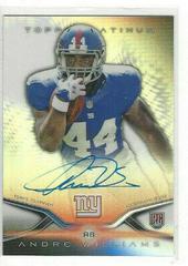 Andre Williams #46 Football Cards 2014 Topps Platinum Rookie Autograph Prices