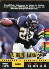 Natrone Means Football Cards 1995 Panini Donruss Red Zone Prices