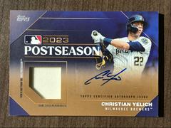 Christian Yelich Baseball Cards 2024 Topps Postseason Performance Autograph Relic Prices
