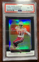 Larry Fitzgerald [Black Refractor] #51 Football Cards 2005 Topps Chrome Prices