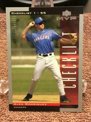 Alex Rodriguez #325 Baseball Cards 2001 Upper Deck MVP Prices