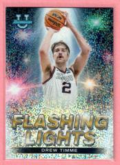 Drew Timme [Speckle] #FL-12 Basketball Cards 2022 Bowman University Best Flashing Lights Prices