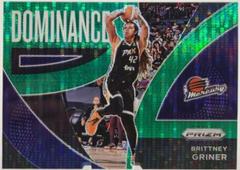 Brittney Griner [Green Pulsar] Basketball Cards 2022 Panini Prizm WNBA Dominance Prices