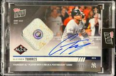 Gleyber Torres [Autograph Relic] #1006A Baseball Cards 2019 Topps Now Prices